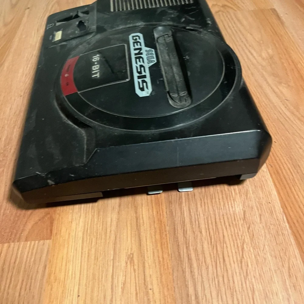 SEGA Genesis 16-Bit Black Home Console MK-1601 No Controller Not Tested